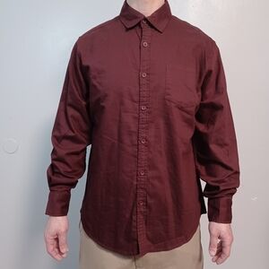 Alexander Julian Men's Red Button Down Shirt Size Medium